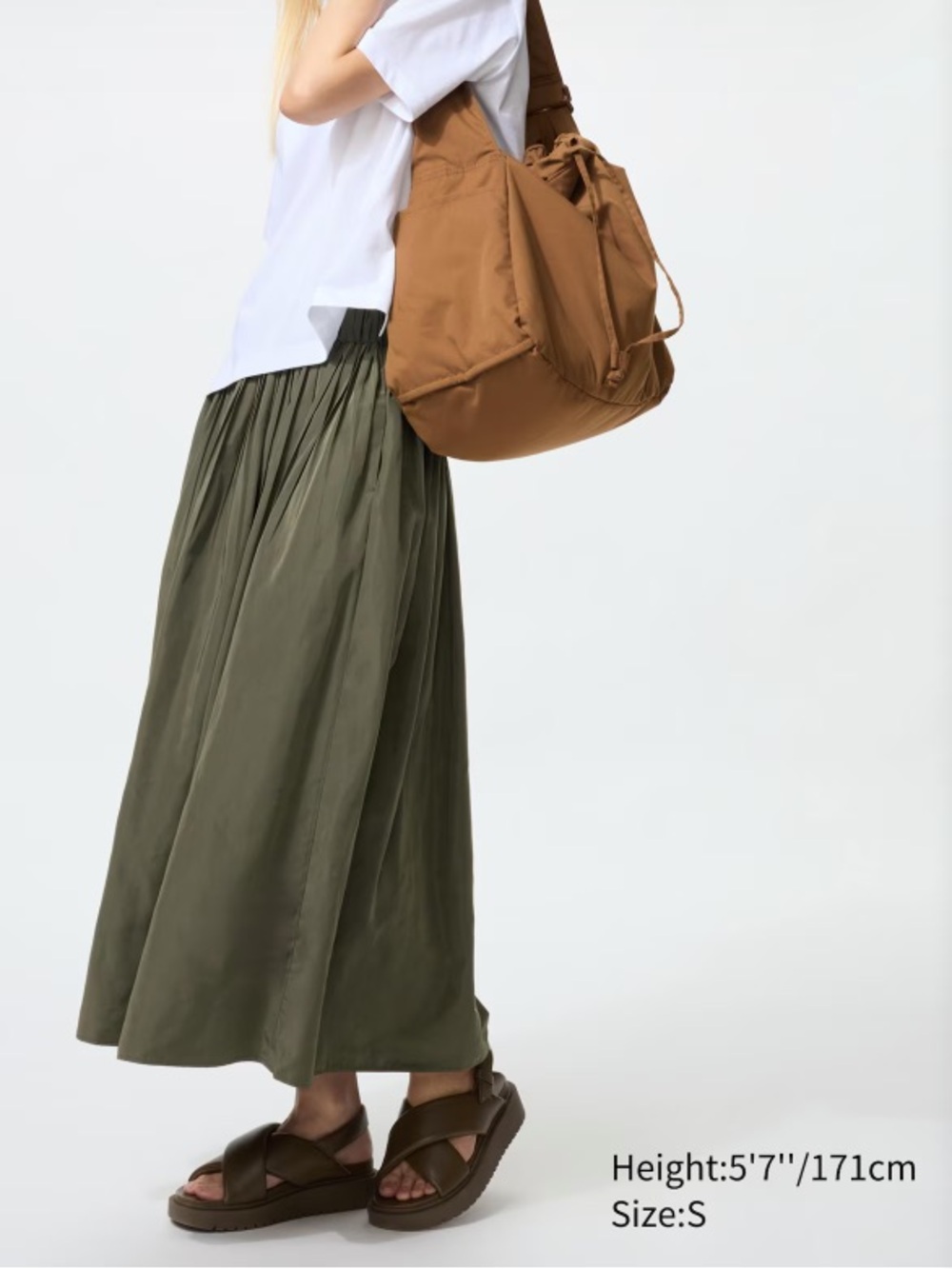 uniqlo gather skirt